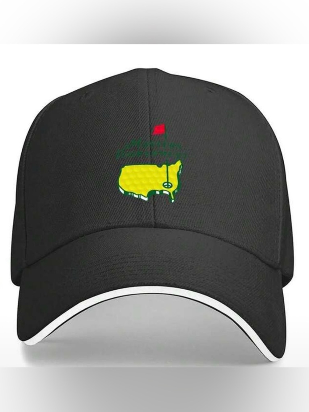 Masters Inspired Golf Hat Black Adjustable Cap Augusta Style USA hat